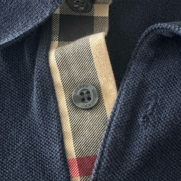 Burberry Brit Embroidered Nova Check Placket Short Sleeve Polo  3459133 Size XS - Picture 6 of 11